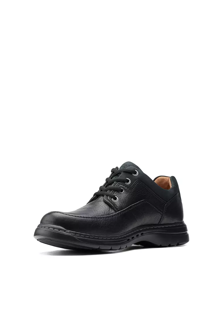 Buy Clarks Clarks Mens Un BrawleyLace Trouser Shoes - BlackTumbled ...