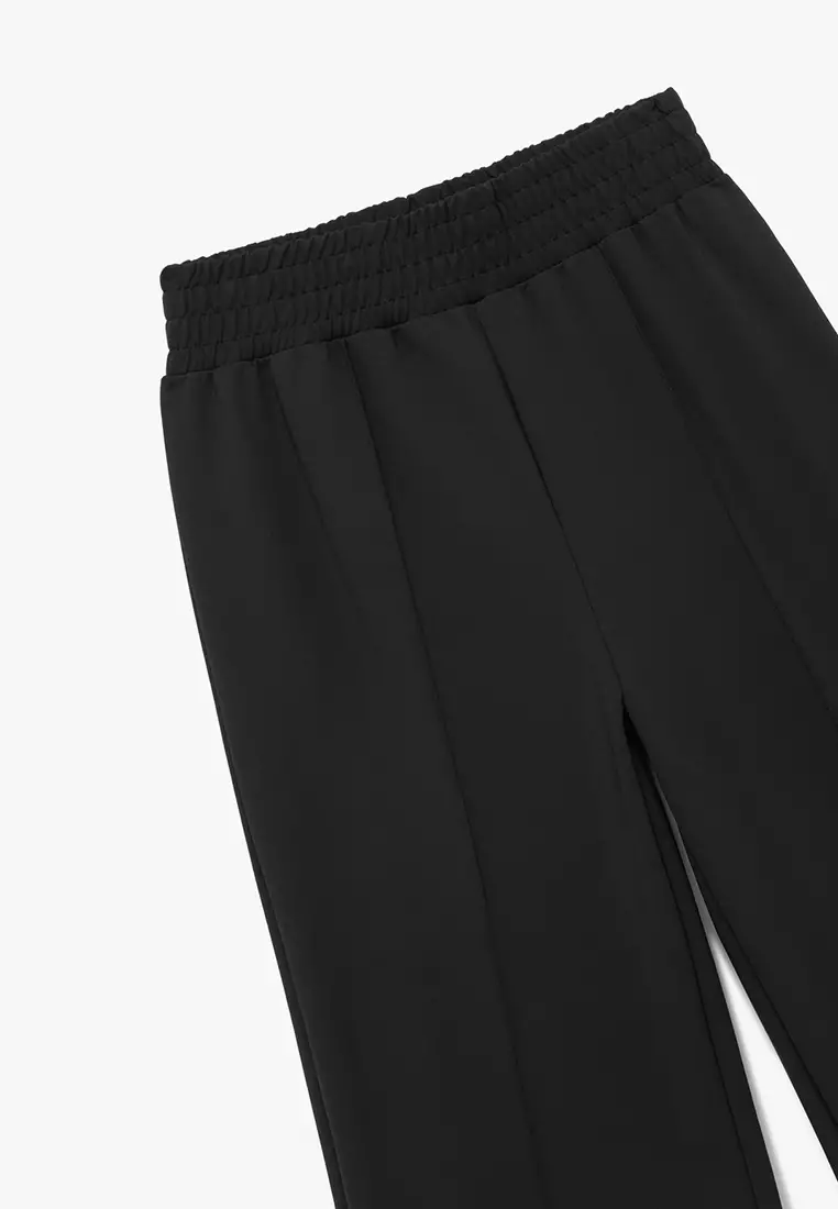 High Waist Wide Track Pants