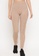 Clovia beige Clovia Snug Fit Ankle-Length High-Rise Active Tights in Nude Colour with Powernet Panels FCCE3AAA248AC8GS_1