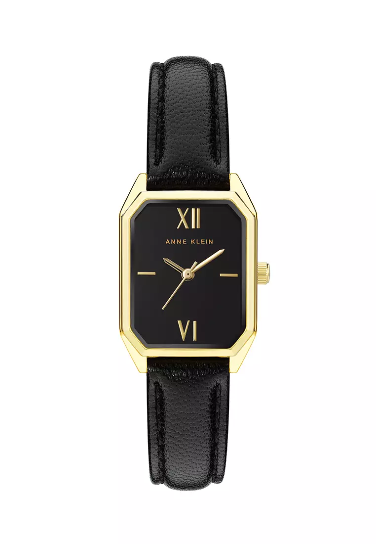 Buy Anne Klein Gold Tone Octagon Leather Watch 2023 Online