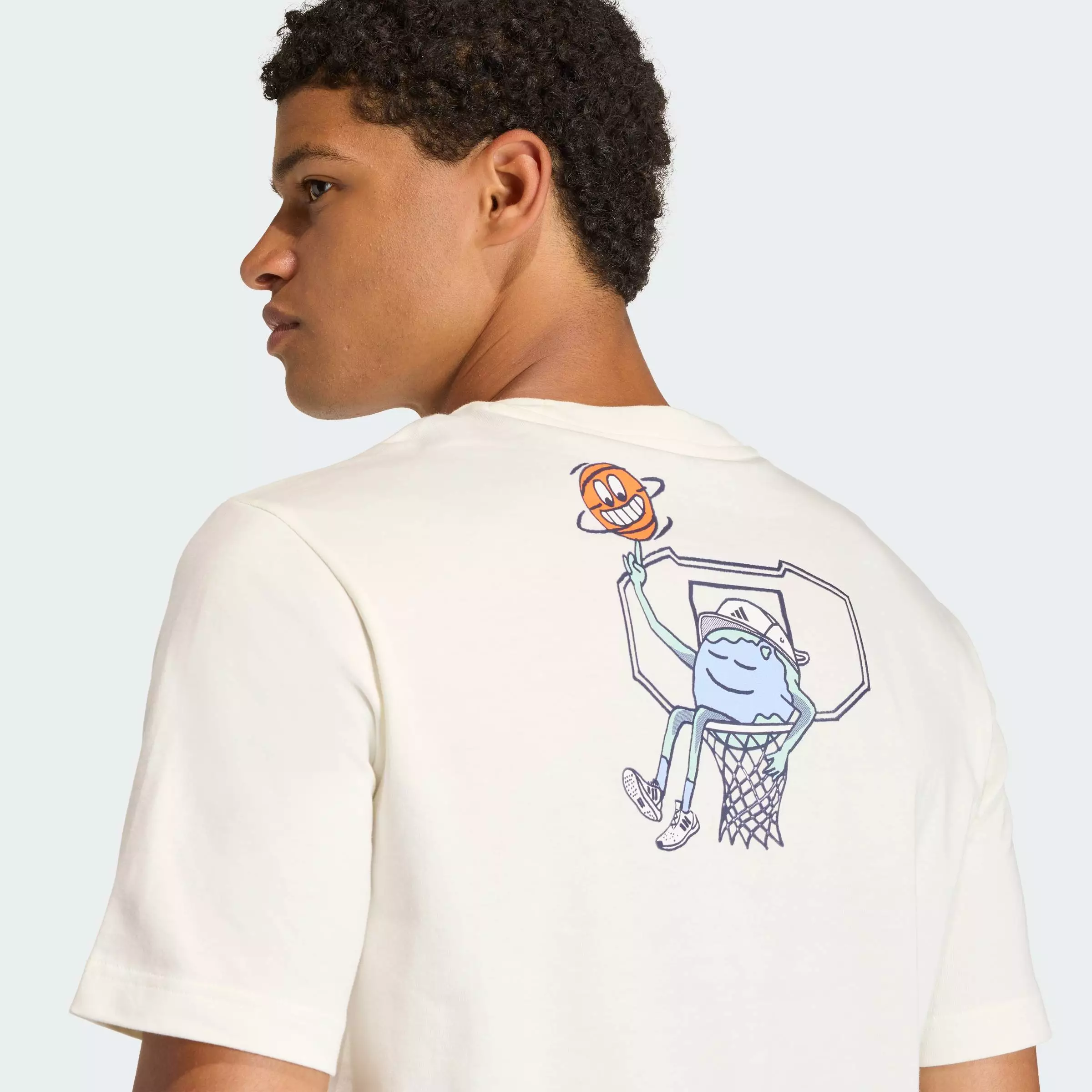 Lifestyle EARTH DAY BASKETBALL GRAPHIC T-SHIRT Men White KB4908