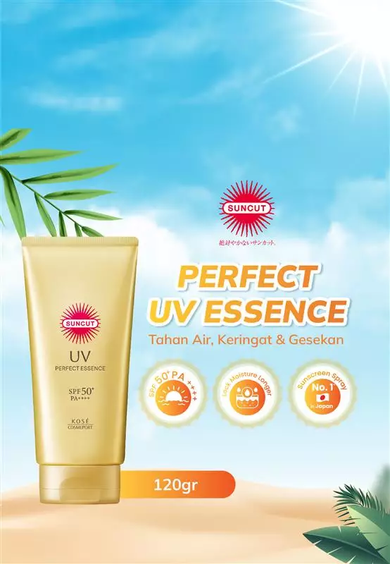 KOSE SUNCUT UV Perfect Essence SPF50+ PA++++ (Sunscreen Essence) - 120gr