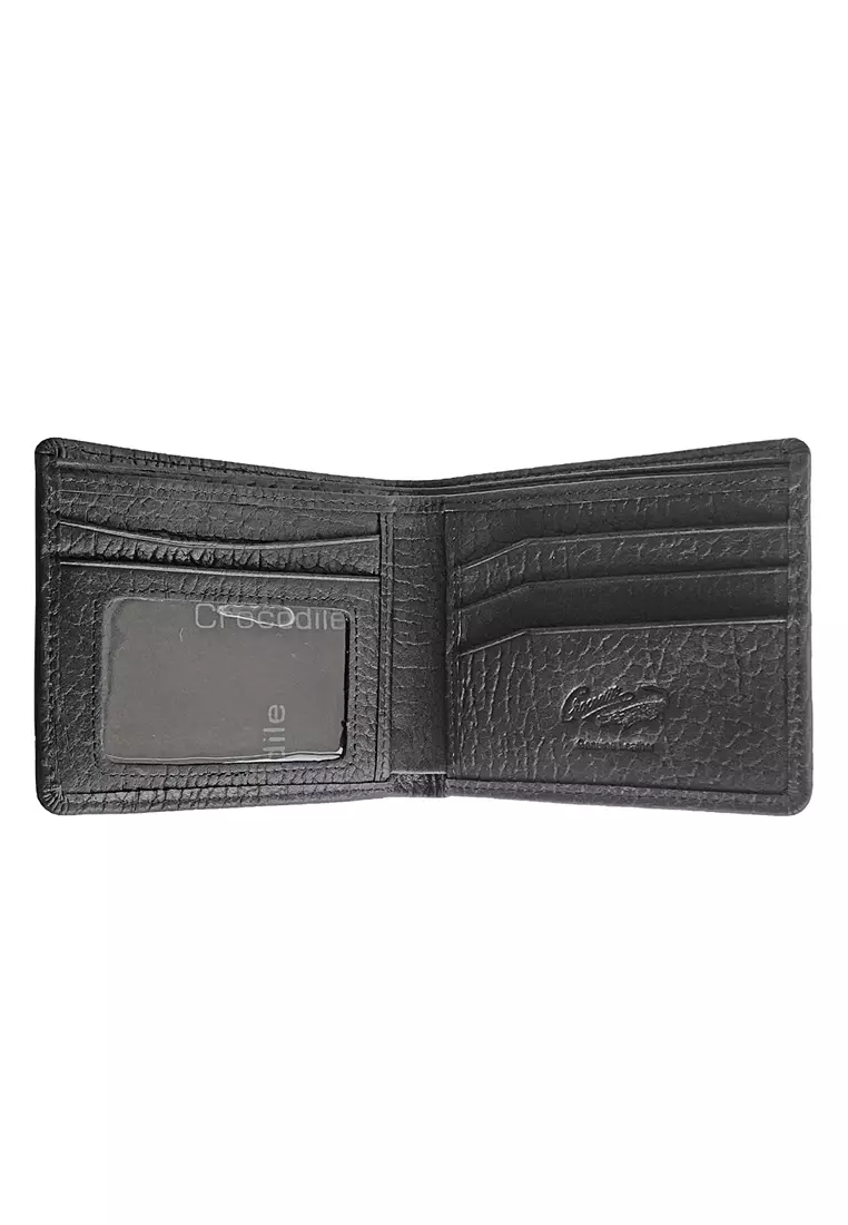 Crocodile H982BY Dompet Bi-fold Wallet Leather Kulit - Black