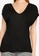 ONLY black Noor Short Sleeve V-Neck Top 209FCAAEF21BFEGS_3