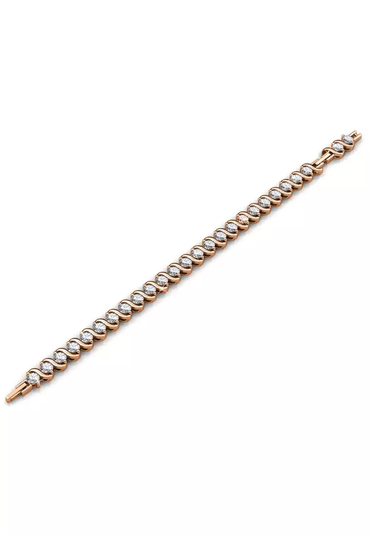 Gold tennis hot sale bracelet womens