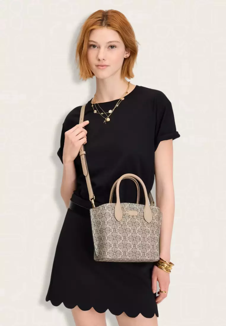 Kate Spade Suite Spade Flower Crossbody Tote Neutral Multi