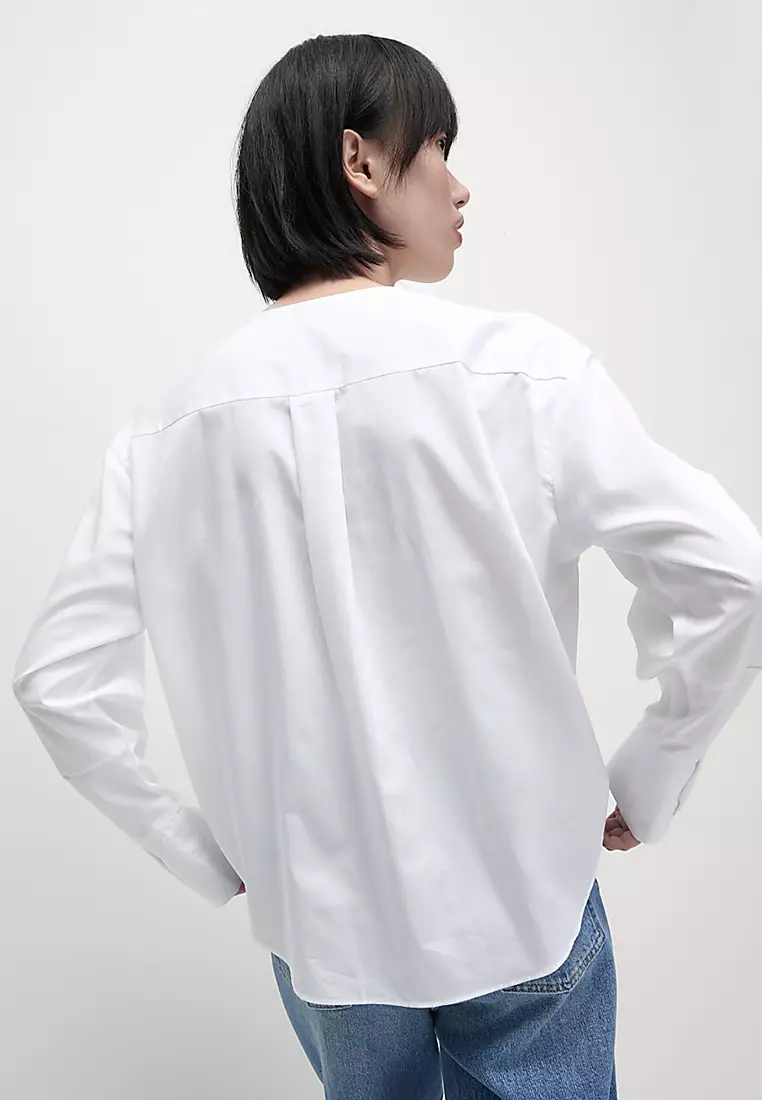 Pure Cotton V-Neck Shirt