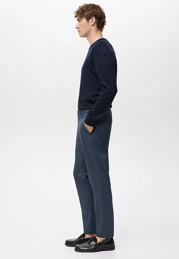 Pantalon Cropped Tapered Chino Pants