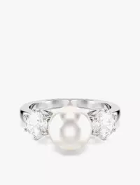 Jual Swarovski Matrix Cocktail Ring, Crystal Pearl, Round