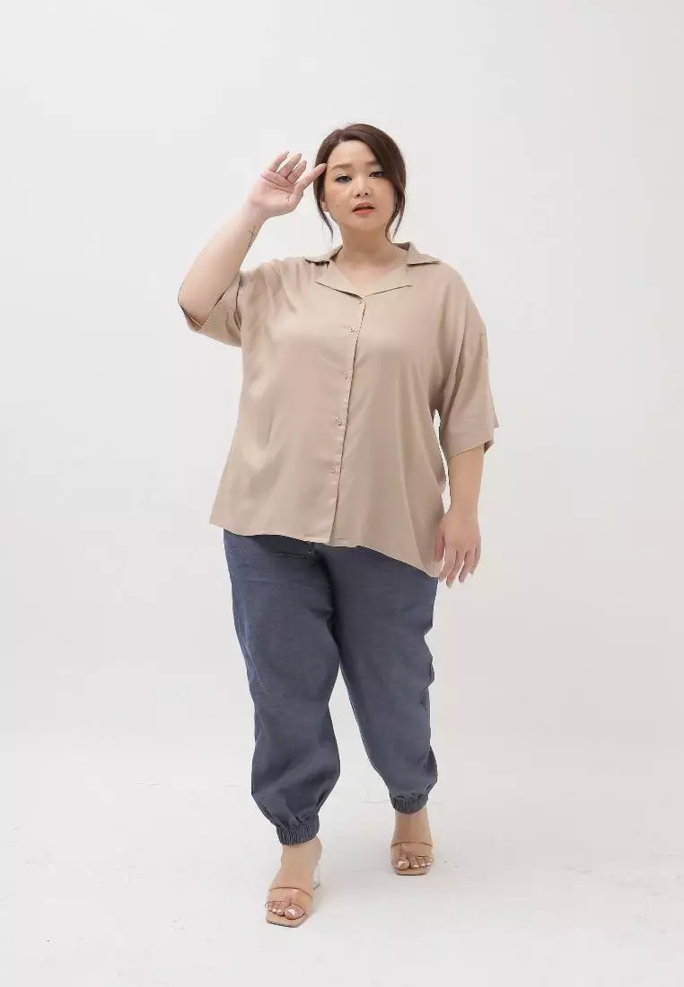 Plus Size Blouse Sans Nude