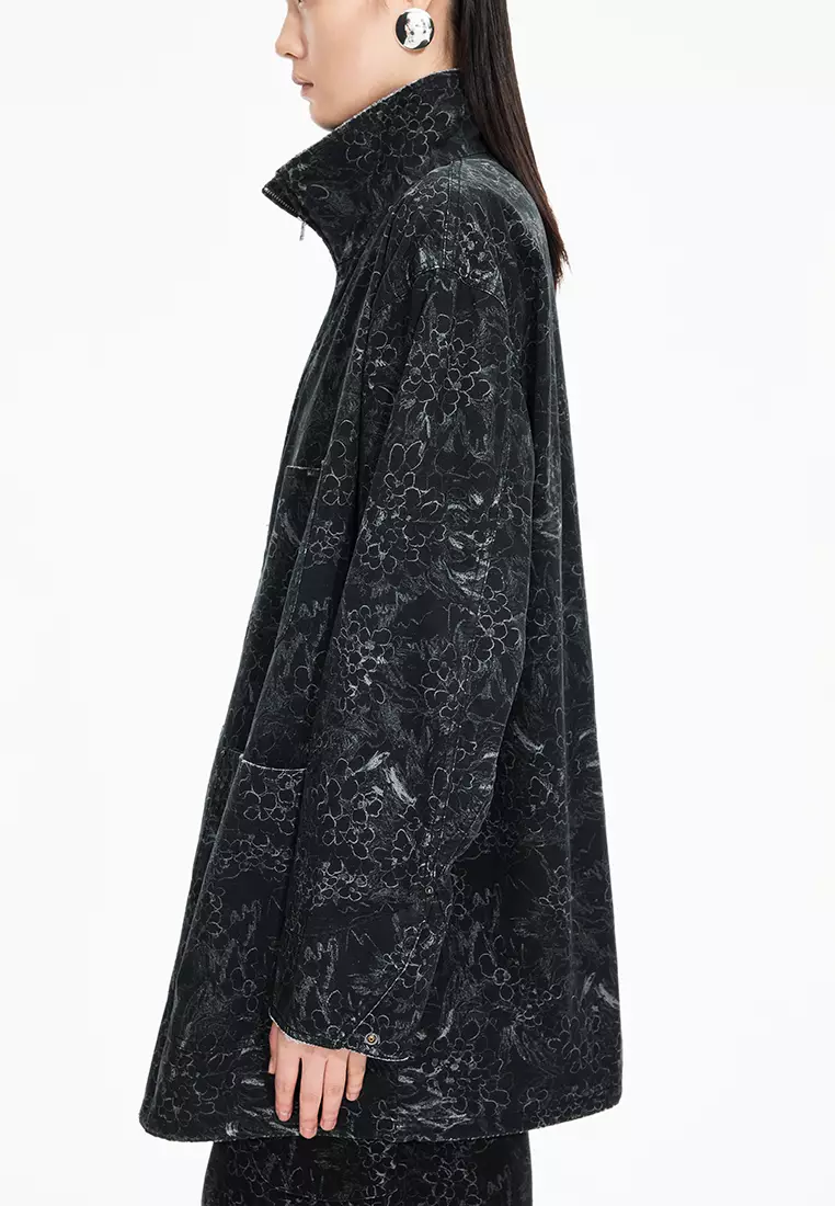 Cotton Pattern Element OVERSIZE Jacket