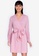 ZALORA BASICS pink Balloon Sleeve Dress with Tie 161DBAA2CBC38AGS_1