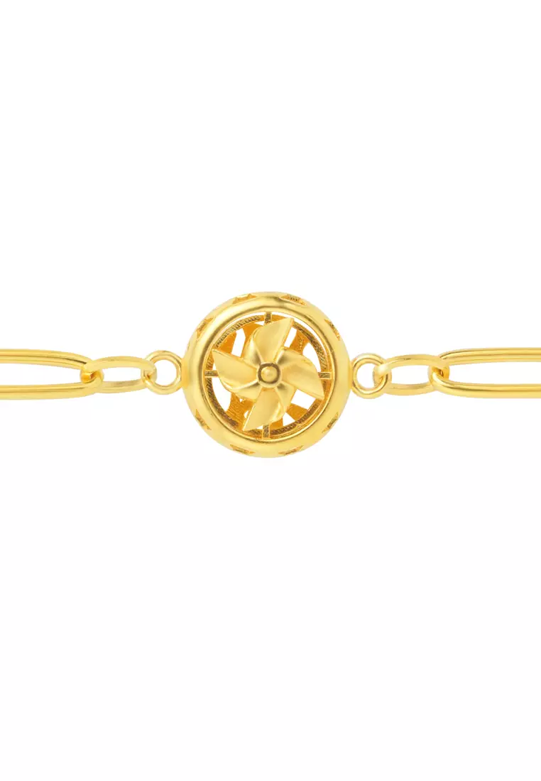 TOMEI Fortune Turns Bracelet, Yellow Gold 916