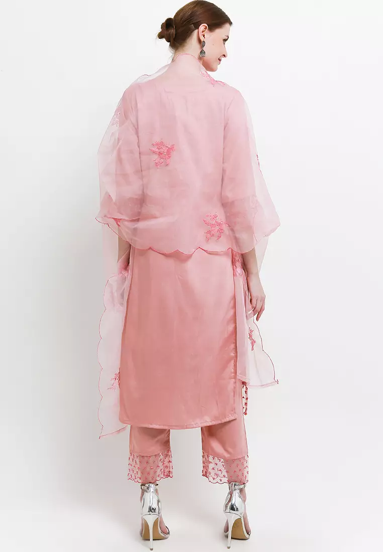 Chanira Festive Prima Tunic Set-Pink