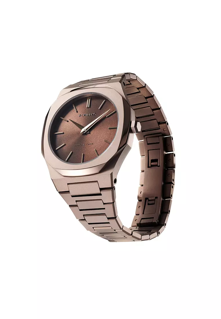 D1 Milano Ultra Thin Bracelet 34 mm - Chocolatino - D1-UTBL15