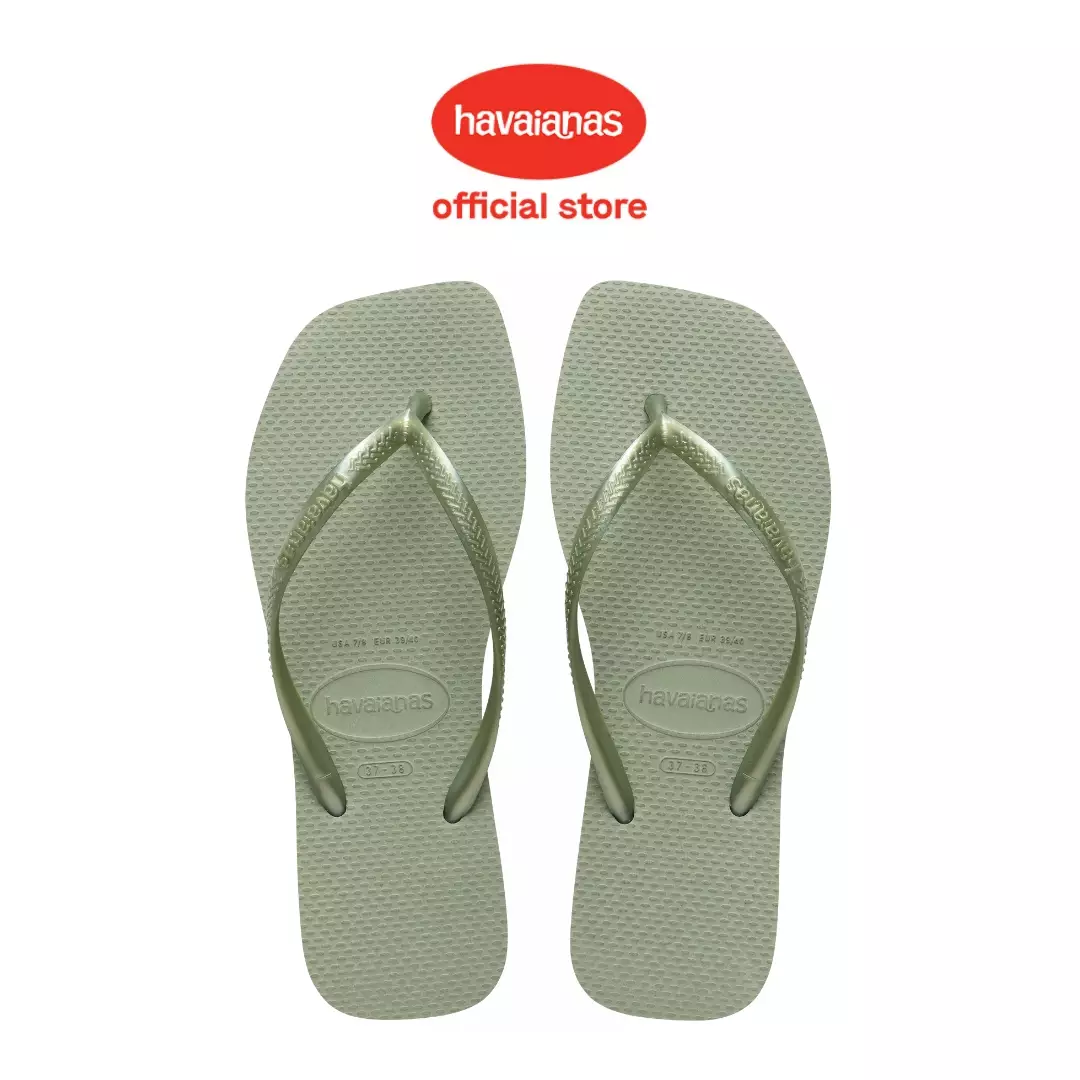 Havaianas 1156 Slim Square Smoke Green Sandal Wanita