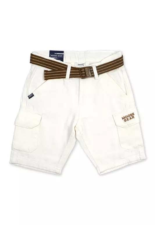 Boys Short With Belt And Cargo Pocket