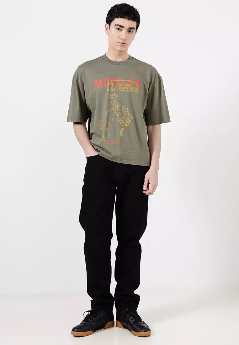 Cropped Fit Music T-Shirt