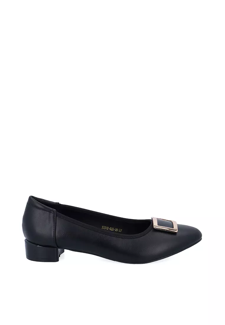 Discount on Carlo Rino  shoes - SKU: Black CR Talia Buckled Pumps