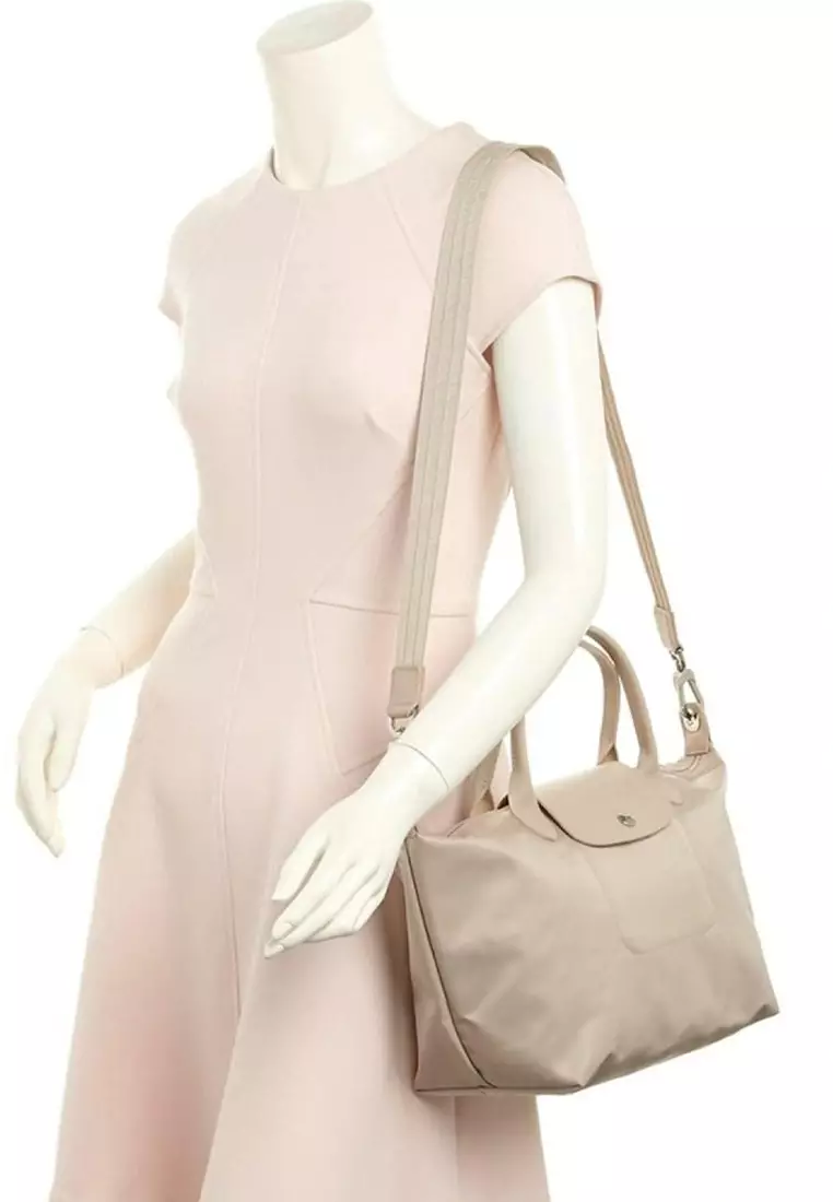 Le Pliage Neo Small Top Handle Handbag - Cream Beige