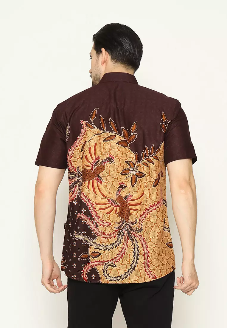 My Aksa batik Pria Kemeja Pendek Bram Belva