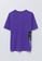 LC Waikiki purple Crew Neck Short Sleeve Printed Combed Cotton Men's T-Shirt CE727AA2B13D8FGS_7