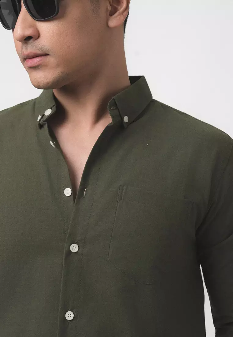 Hunter Green Oxford Premium Shirt