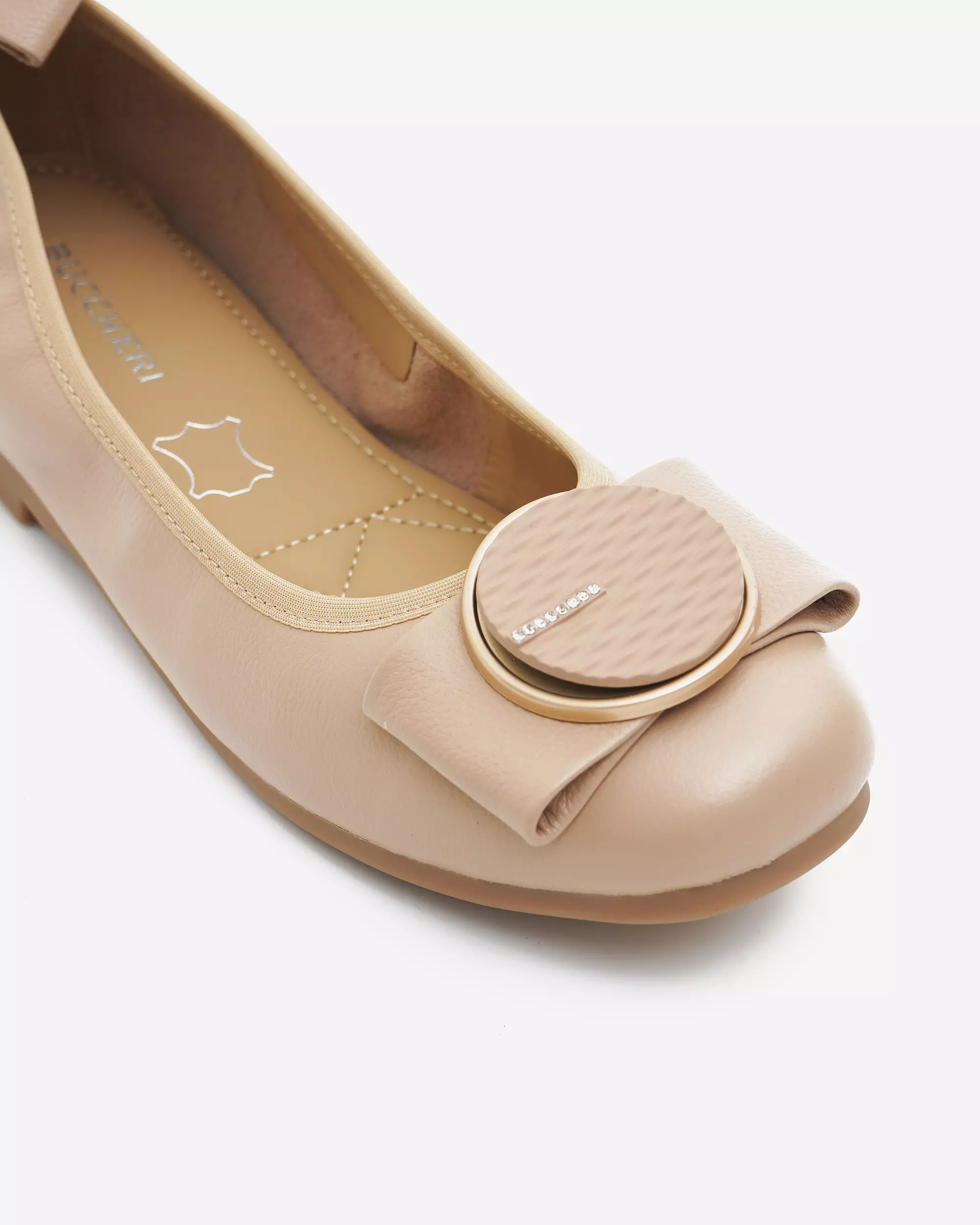 Buccheri Violet Flats Women Beige