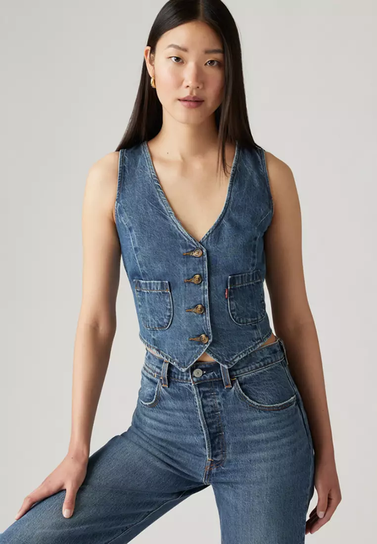 Levi's® 修身牛仔背心| 女裝