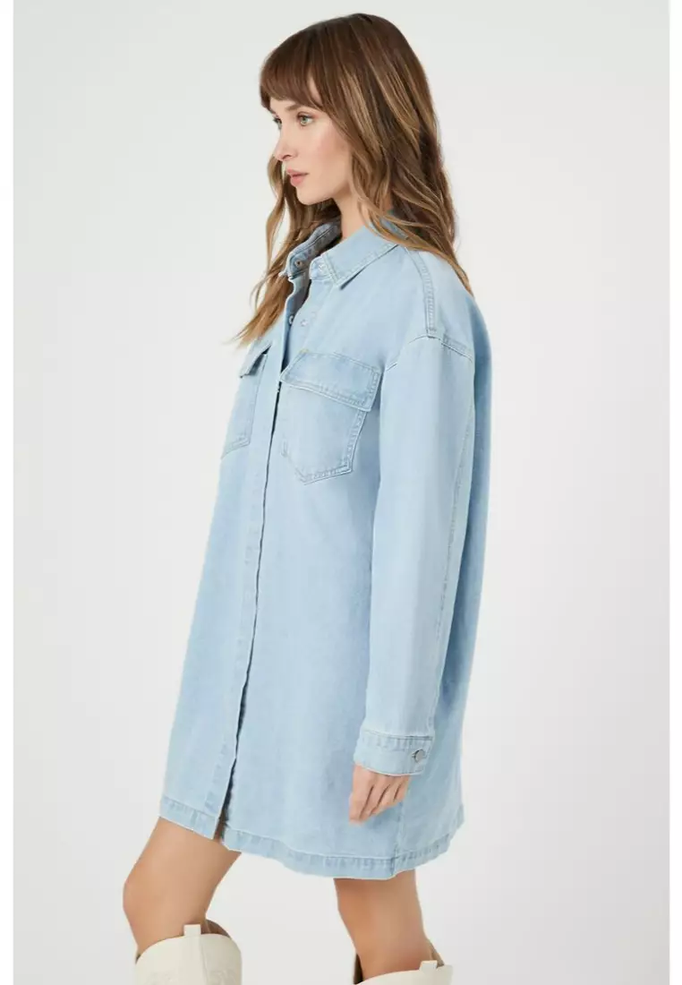 Denim shirt hotsell dress forever 21