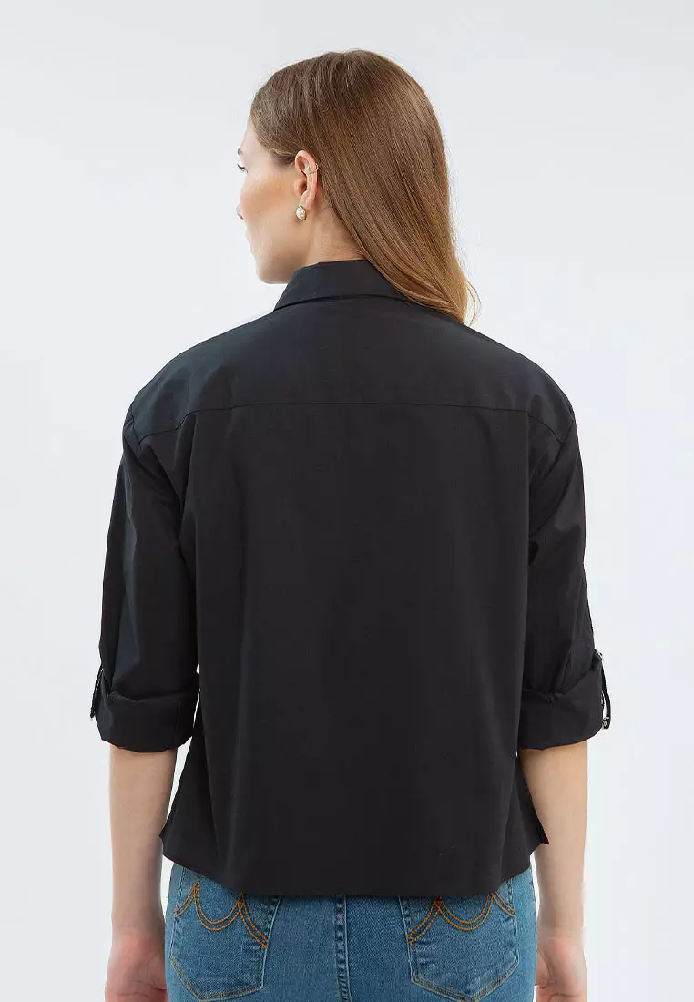 Minimal Cher Top Jet Black