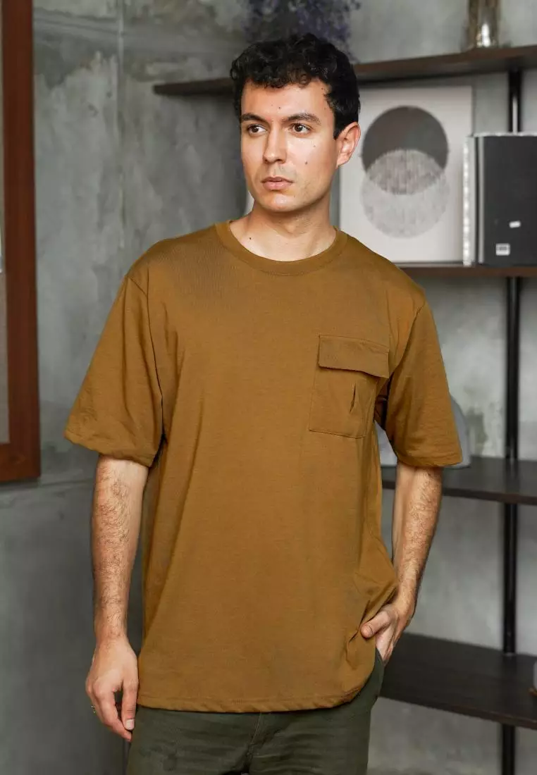 MATSUDA Kaos Oversize 20s Polos Pocket T shirt Okazaki