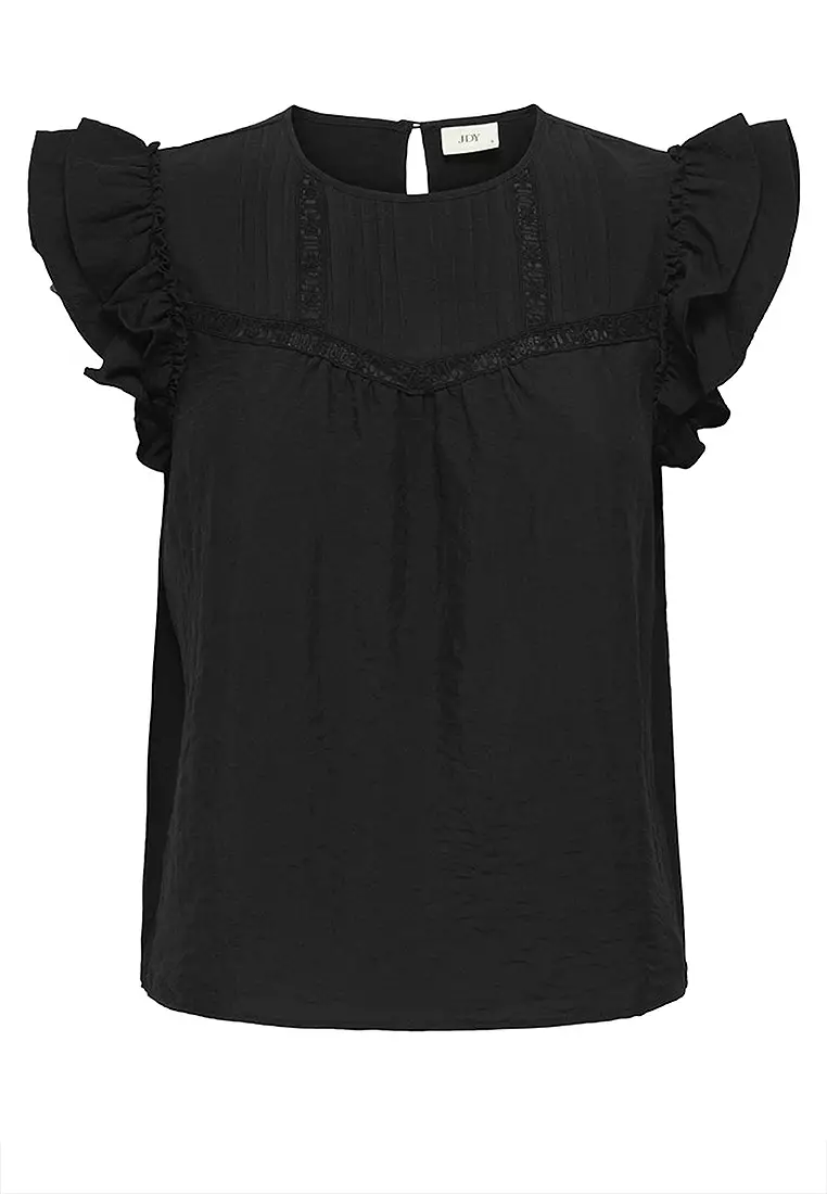 Sleeveless Woven Lace Top