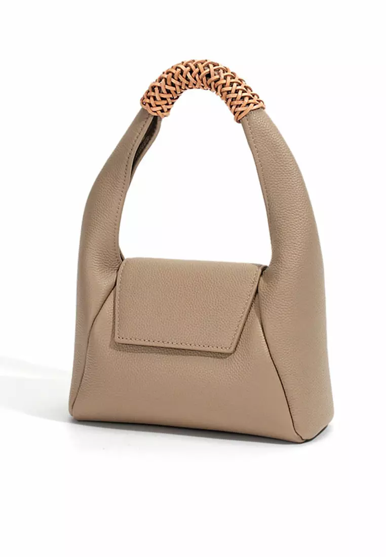 Full grain leather hobo bag on sale