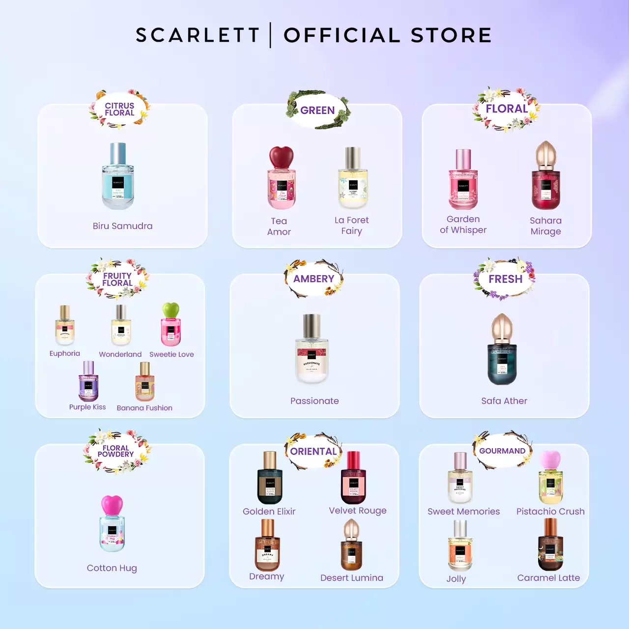 NEW! Scarlett Extrait De Parfum 30ml - Sahara Mirage - Golden SCENTS of Arabia - Wangi fruity floral yang lembut dan hangat - Parfum Wanita Tahan Lama For Daily Use