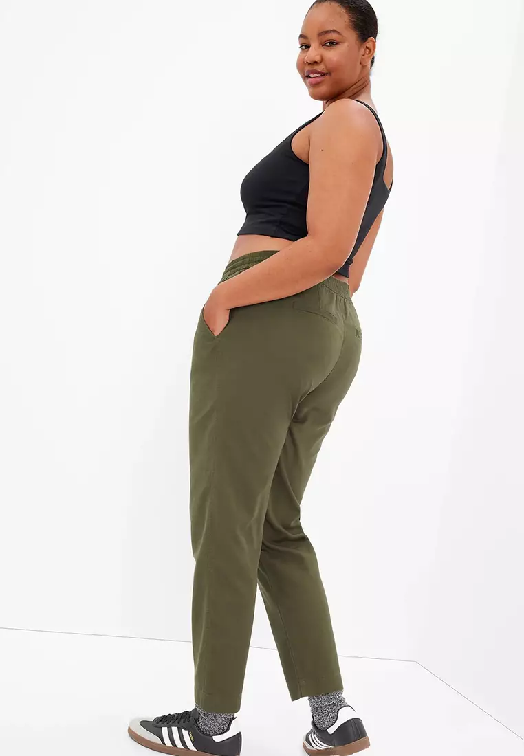Easy Straight Pull-On Pants With Washwell