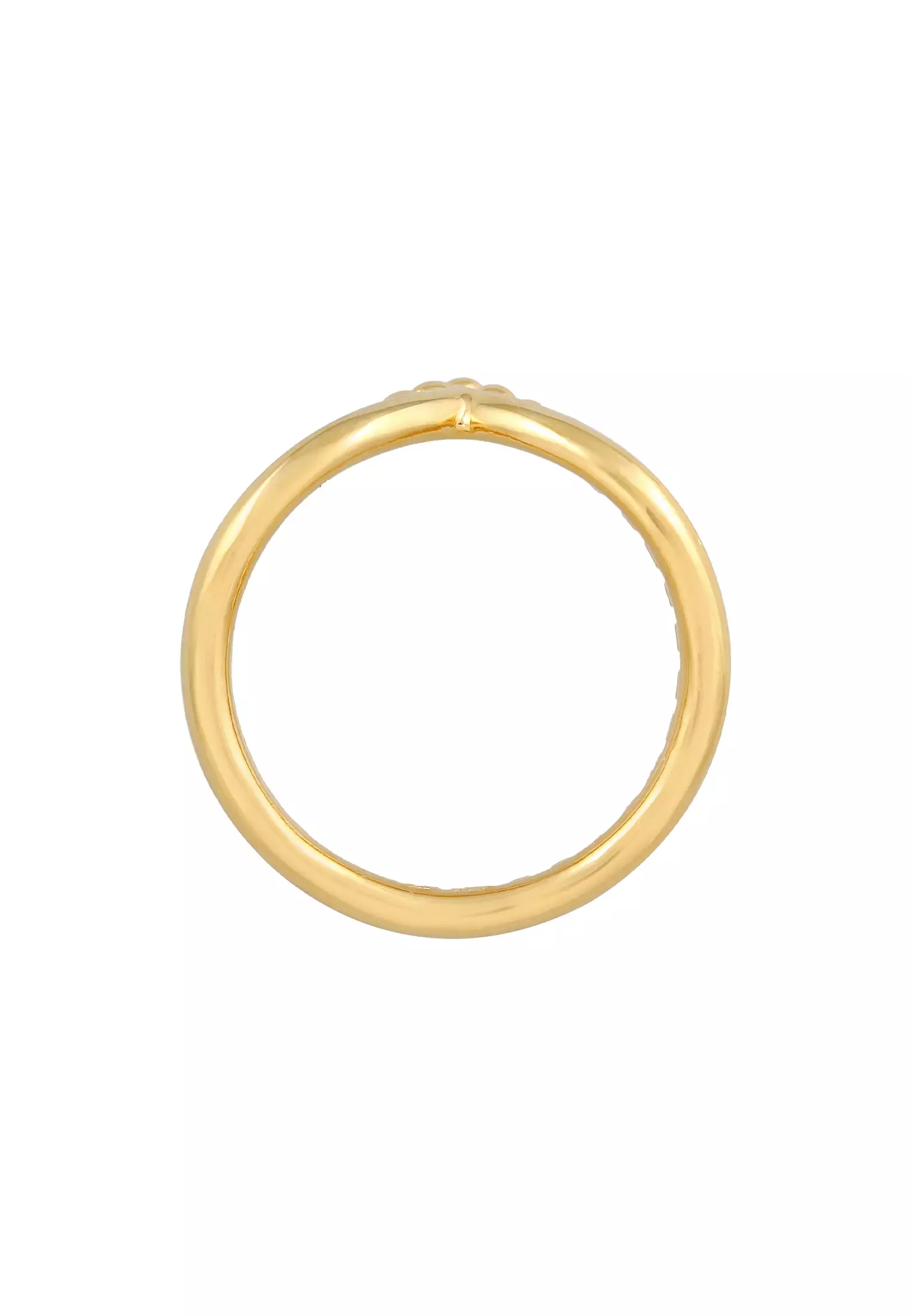 Ring Ball Design Stack Gold Plated