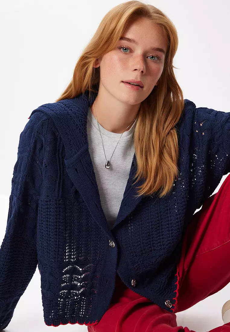 Openwork Knit Cardigan