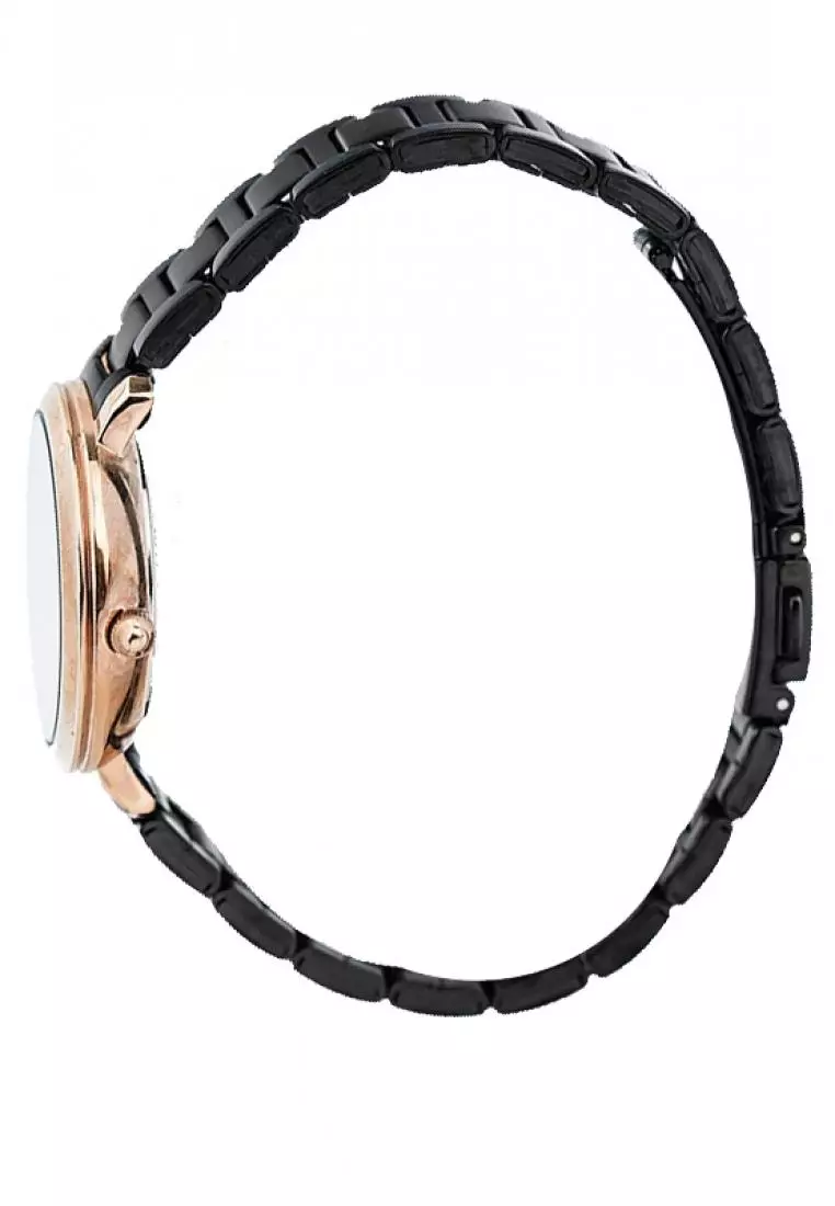 Jam Tangan Wanita Alba Original Garansi Resmi AH7T06 AH7T06X1 Strap Stainless Steel Black