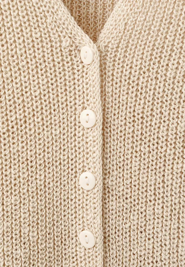 Openwork Knitted Waistcoat