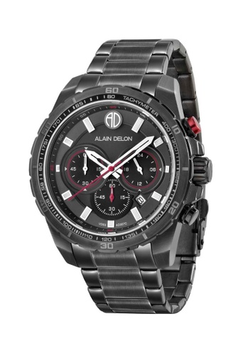 Buy Alain Delon Alain Delon Men Ad357 1732c Black Stainless Steel Watch Online Zalora Malaysia