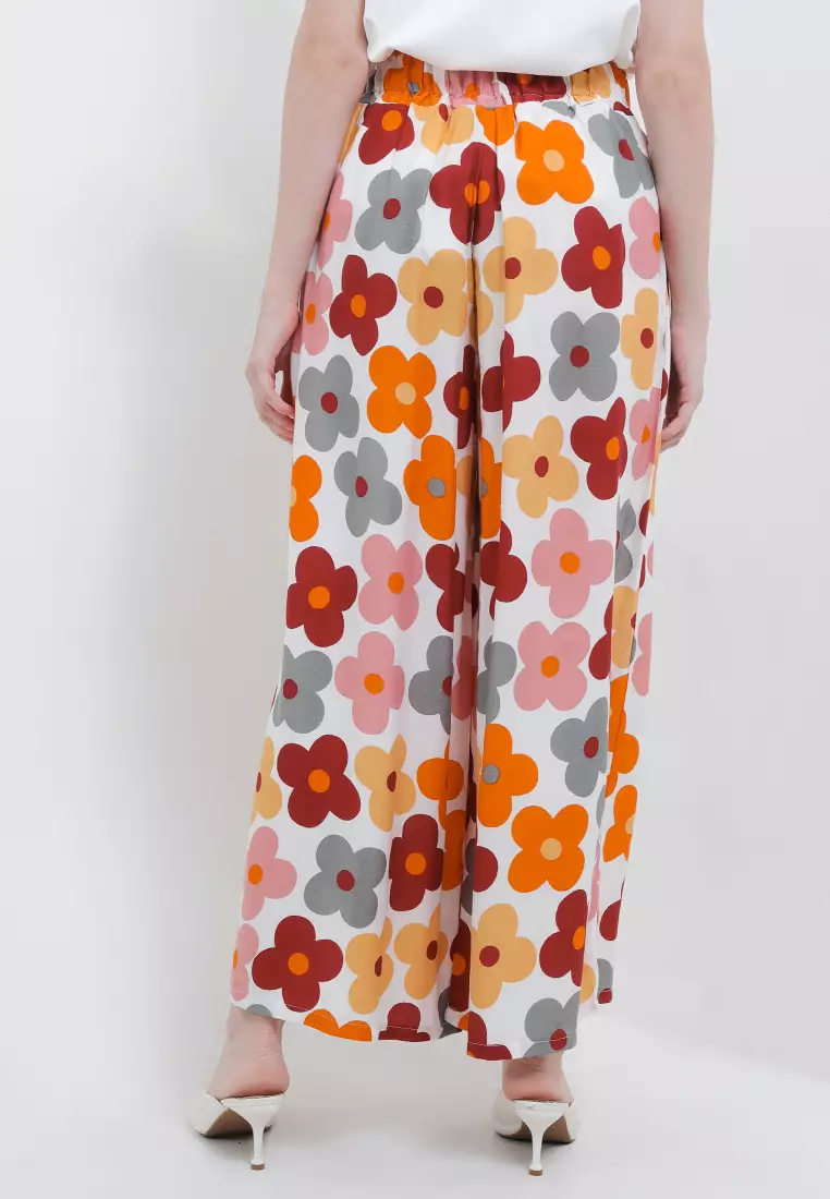 Celana Panjang Kulot Motif Bunga