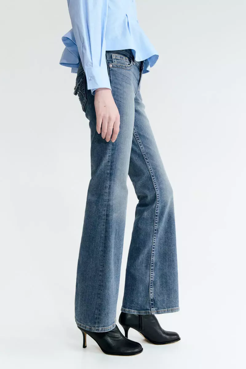Flared Low Waist Jeans