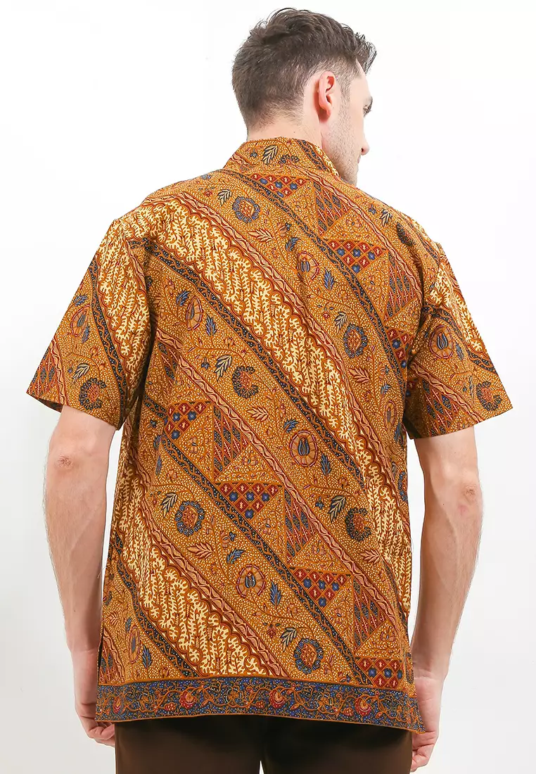 Kemeja Batik Printing Lengan Pendek Motif Pesona 3 Negeri