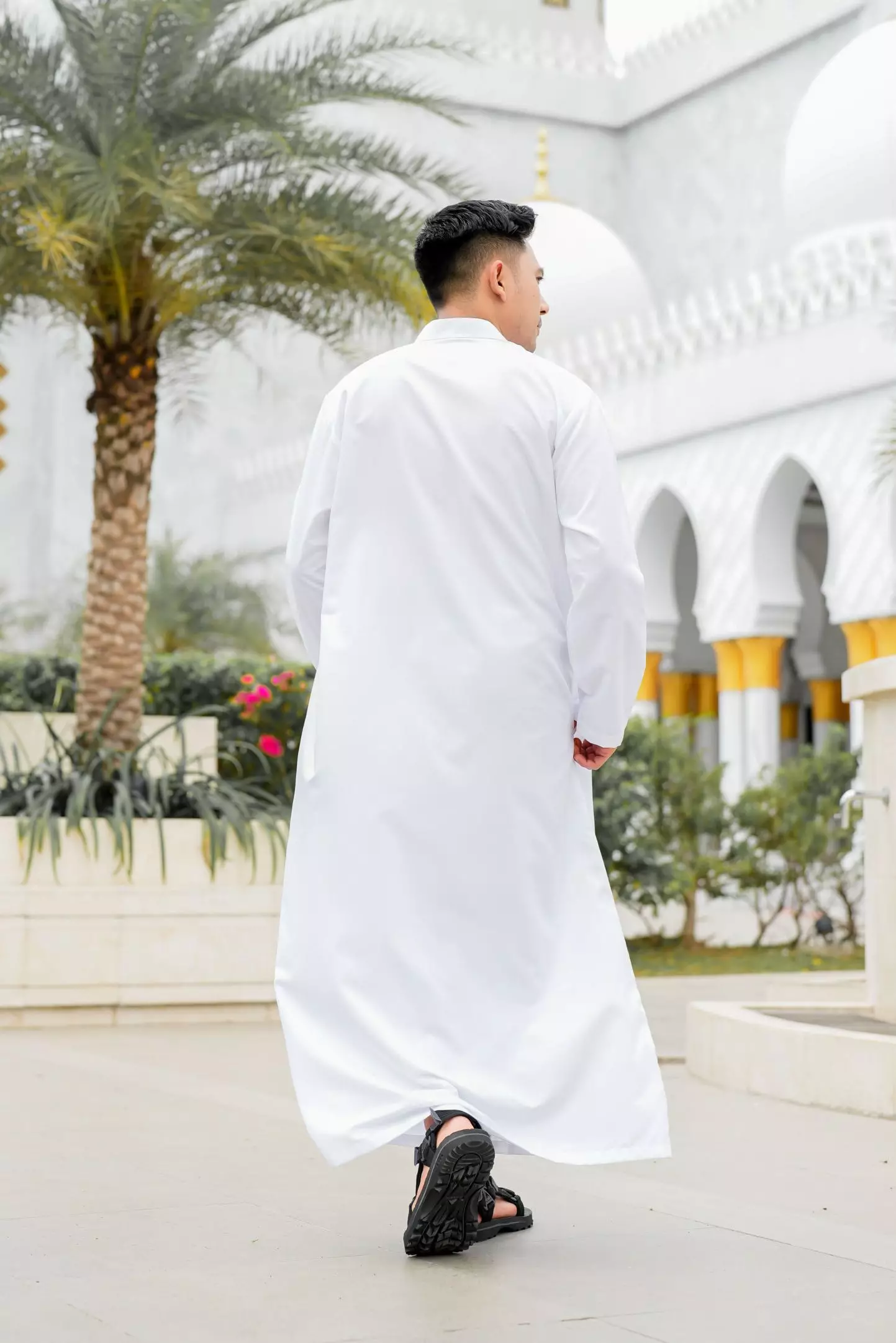Koko Jubah Gamis Pria  Zayn White Regular Fit