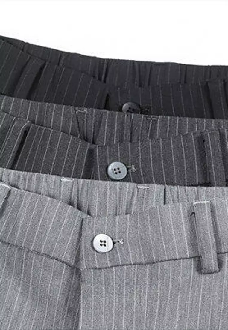 Stripe Casual Suit Shorts