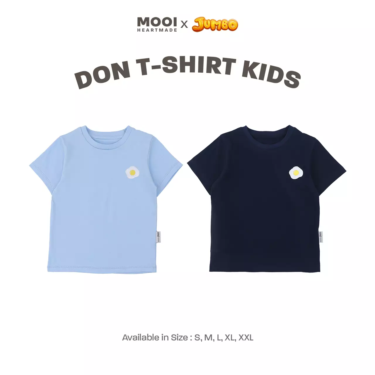 Mooi x Jumbo Kaos Anak Laki-laki Don T-shirt Kids - Sky Blue
