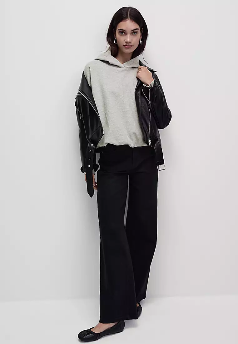 Cotton Rich Bubble Hem Hoodie