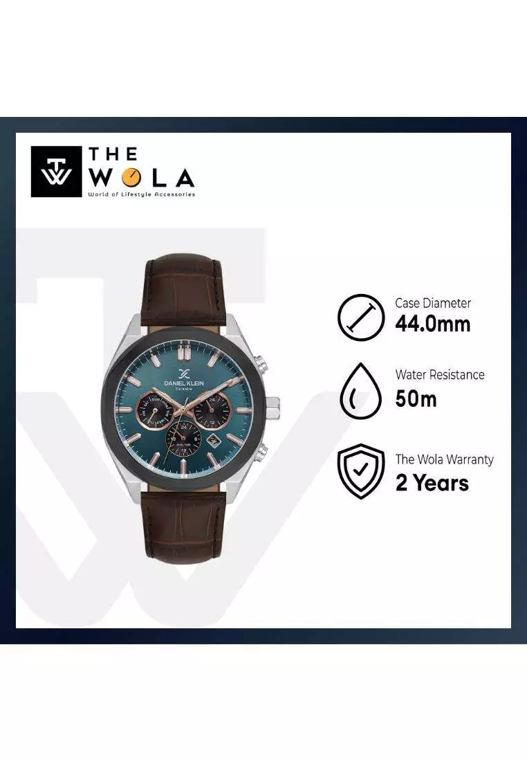 Exclusive Men's Analog Watch Brown Genuine Leather DK.1.14065-4