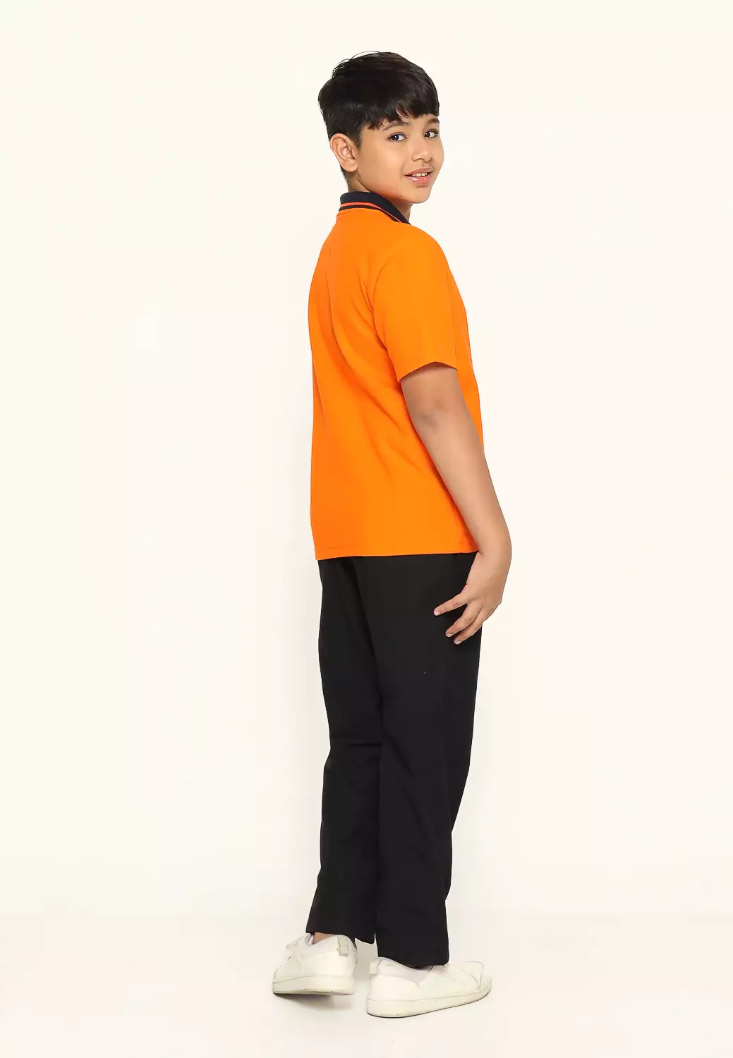 Kaos Polo Anak Laki Orange - ACTIVE